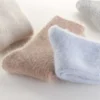 Chaussettes thermiques pour femmes en laine et angora