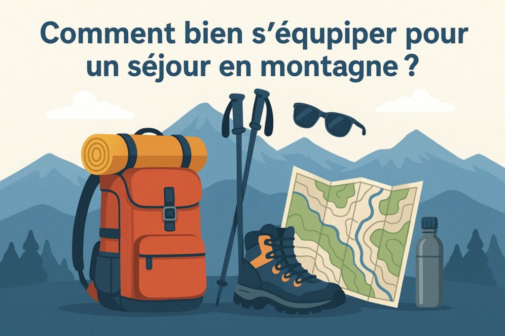 équipements pour un séjour à la montagne
